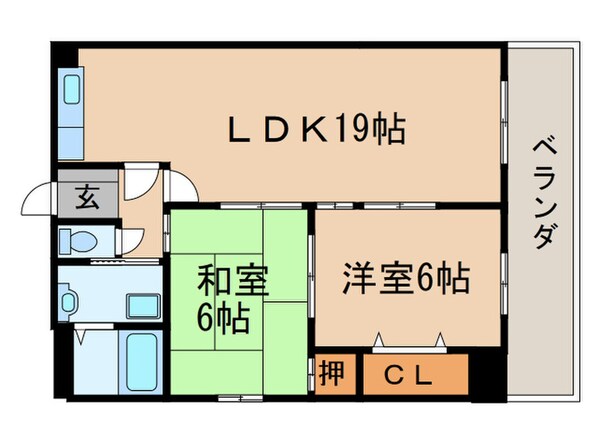 ジュネス青山の物件間取画像